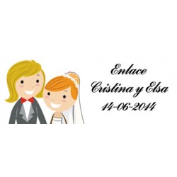 Lote 33 Etiquetas Adhesivas Boda 2243