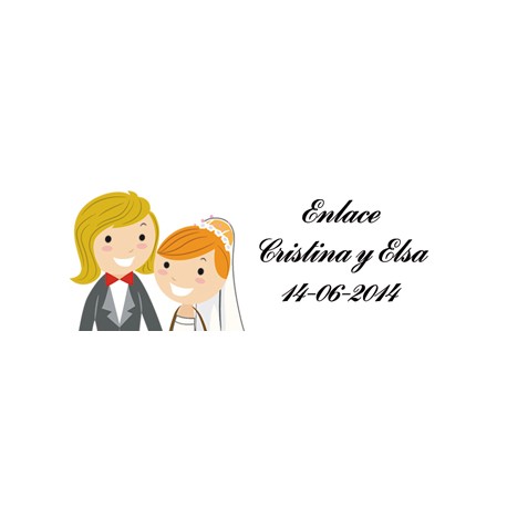 Lote 33 Etiquetas Adhesivas Boda 2243