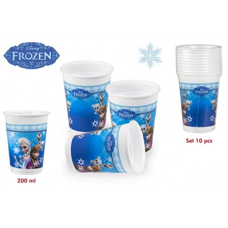 Pack de 10 vasos Frozen