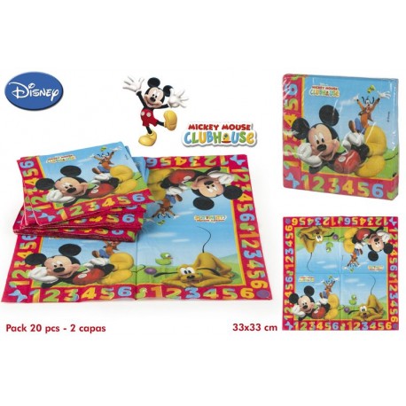 Lote de 20 servilletas Mickey