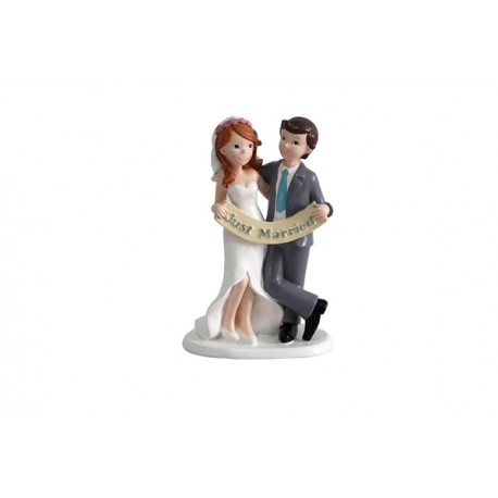 Figura de pastel "JUST MARRIED"