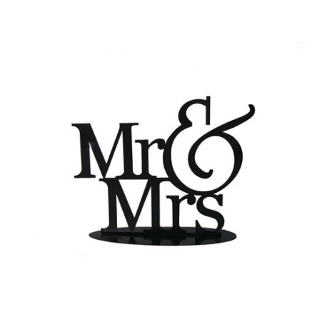 Figura Pastel Metalica MR&MRS