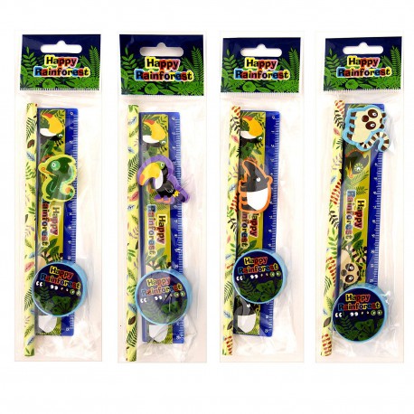 Set 4 Pcs Papelería Animales Regalo