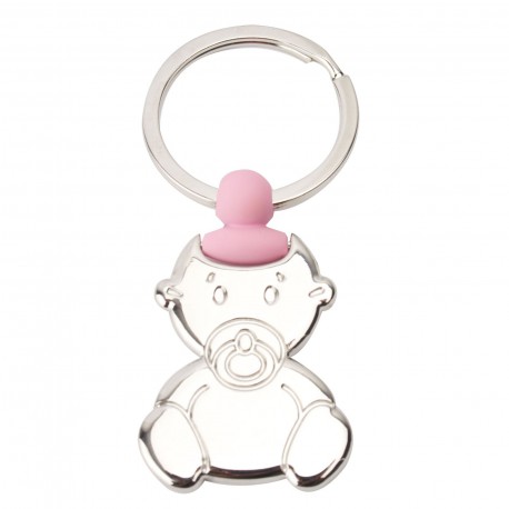 LLAVERO BEBE CHUPETE ROSA LLAVERO BEBE CHUPETE ROSA