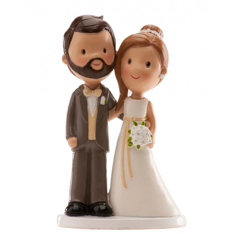 FIGURA PARA TARTA NOVIOS CLASIC, figuras de boda - Figuras de Novios -   - DICRAF IMPORT SL B54968151