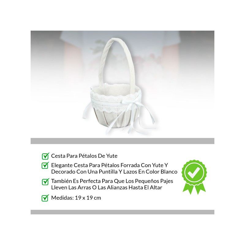 Cesta Yute Alianzas Para Bodas Regalos Invitados Bodas BODAS www