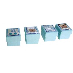 Set de 24 Cajitas Baby Azules Surtidas